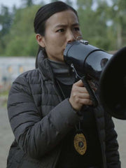 Annie Chang Peacemaker Grey Puffer Jacket