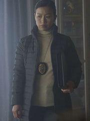Annie Chang Peacemaker Grey Puffer Jacket