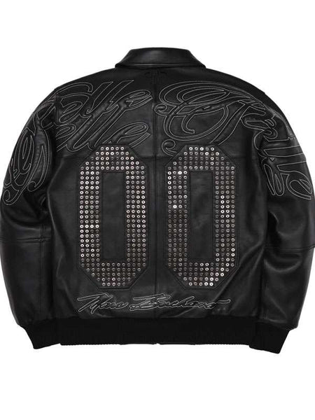 Opium 00 Pelle Pelle Bomber Jacket
