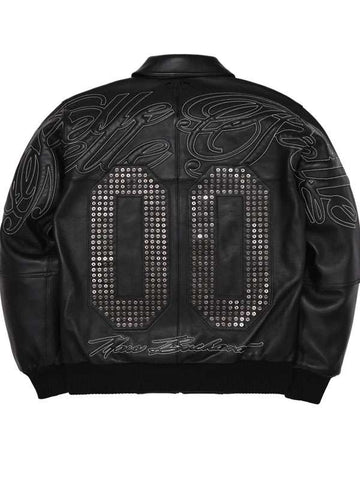 Opium 00 Pelle Pelle Bomber Jacket