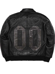 Opium 00 Pelle Pelle Bomber Jacket