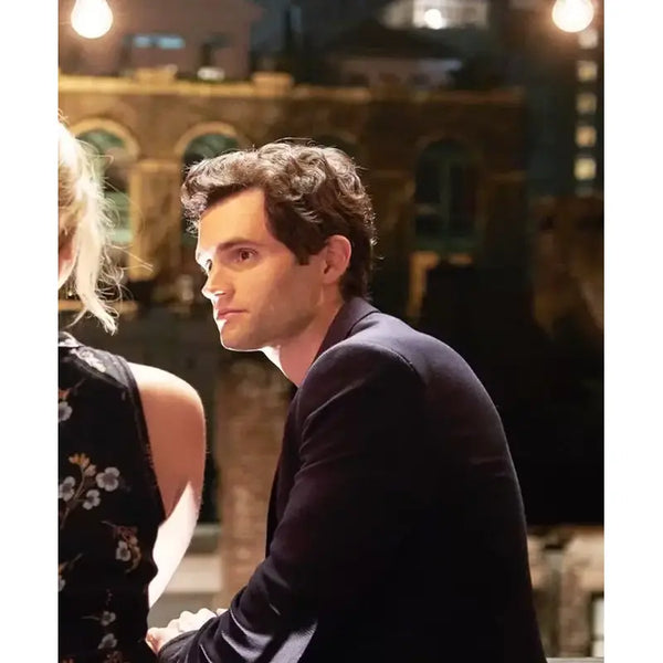 Penn Badgley You Joe Goldberg Blue Blazer