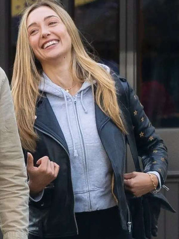 Penny Lane Street Style Black Leather Jacket