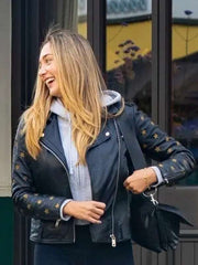 Penny Lane Street Style Black Leather Jacket