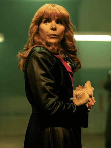 Pennyworth S03 Bet Sykes Black Leather Coat
