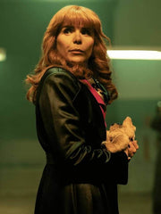 Pennyworth S03 Bet Sykes Black Leather Coat