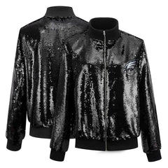 Philadelphia Eagles Cuce Black Sequin Jacket