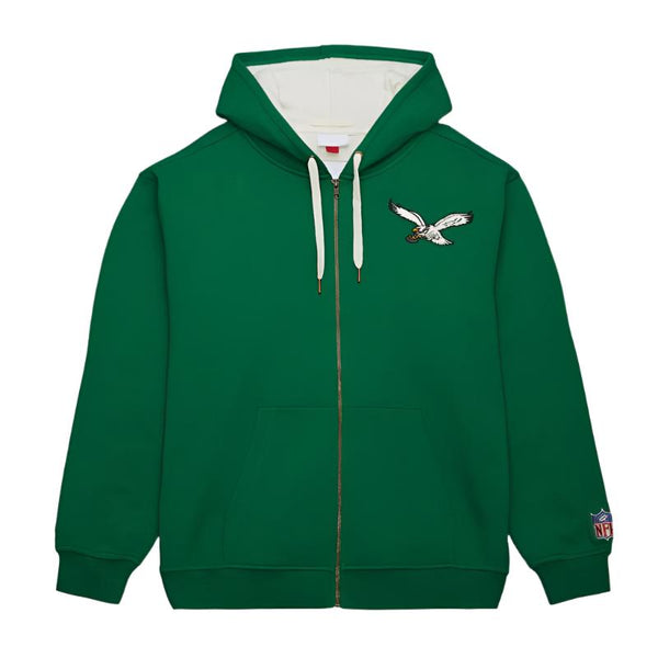 Philadelphia Eagles Kelly Green Playoff Win 2.0 Full Zip Hoodie