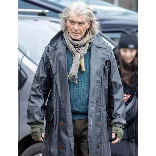 Pierce Brosnan Four Letters of Love Leather Coat