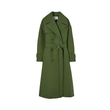 Playing Nice Green Trench Coat