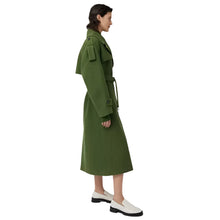 Playing Nice Green Trench Coat