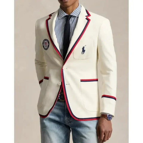 Polo Ralph Lauren Team USA Flagbearer 2024 Olympic White Blazer