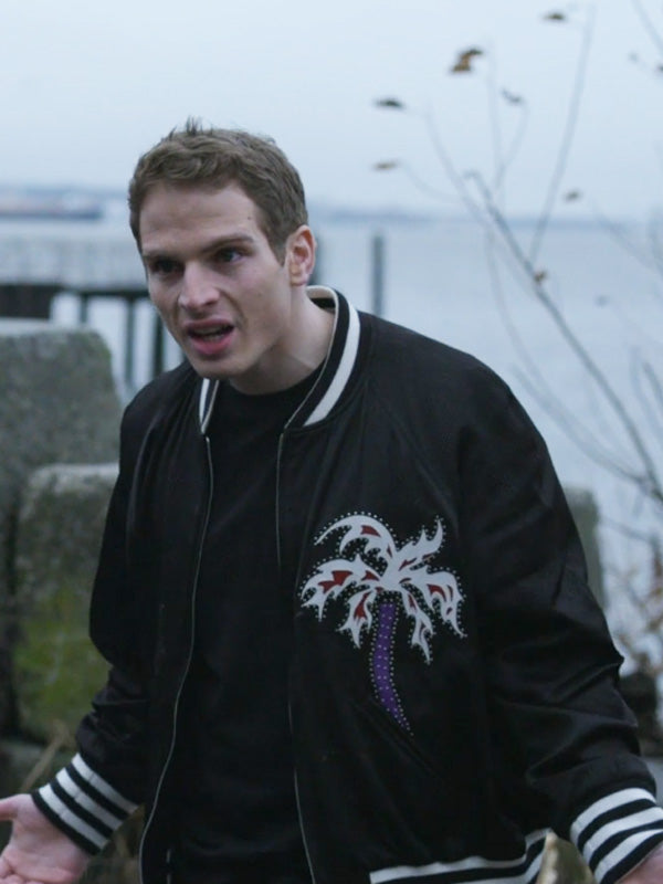 Power Book II Ghost S04 Brayden Weston Black Varsity Jacket