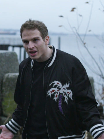 Power Book II Ghost S04 Brayden Weston Black Varsity Jacket