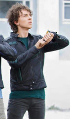 Power Rangers Milo Cawthorne RPM Green Leather Jacket
