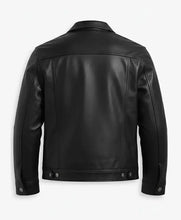 Premium Slim-Fit Black Leather Jacket