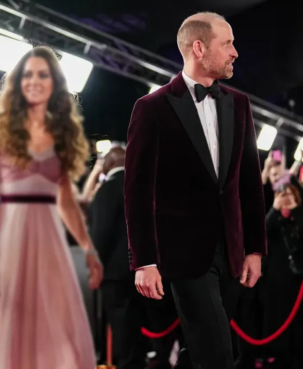 Prince William BAFTAs Style Velvet Blazer