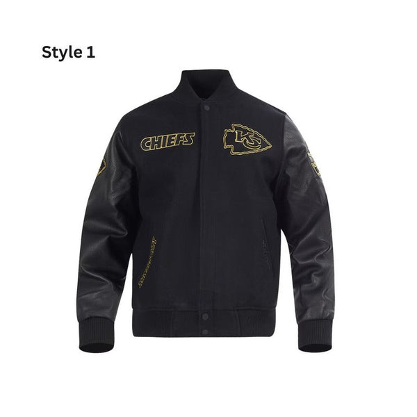 Kansas City Chiefs Black Wool Varsity Jacket