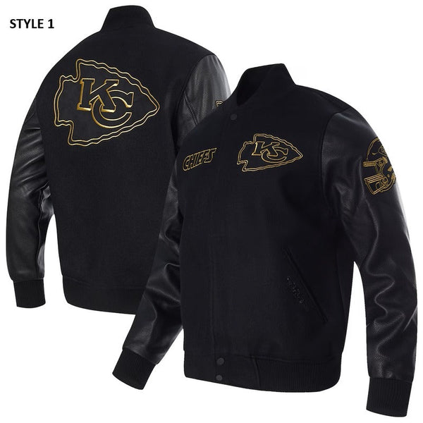 Kansas City Chiefs Black Wool Varsity Jacket