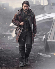 Andor Diego Luna Leather Coat