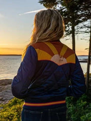 Peyton Elizabeth Lee Prom Pact Blue Bomber Jacket