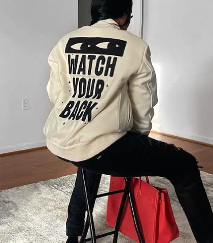 Protect Your Inner G Gang White Varsity Jacket
