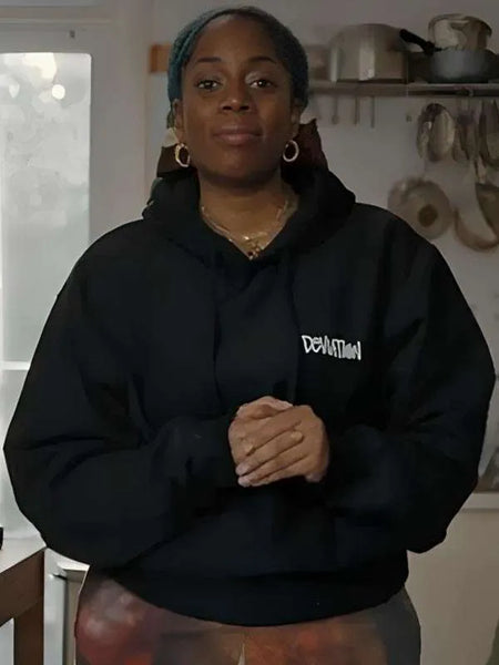 Queenie Jenkins Queenie Deviation Black Hoodie