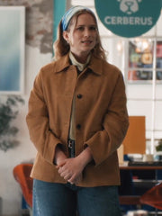 Elsbeth S01 Elizabeth Lail Brown Jacket