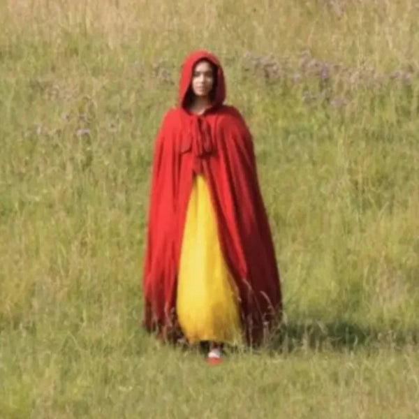 Rachel Zegler Snow White Red Coat