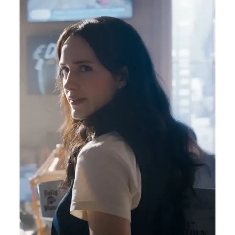 Rachel Brosnahan Superman Lois Lane Blue Vest