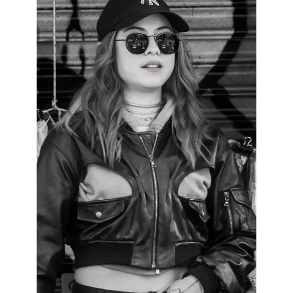 Rachel Leighton Brave New World 2025 Black Leather Jacket