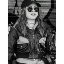 Rachel Leighton Brave New World 2025 Black Leather Jacket