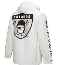 Raiders Coaches Full-Snap White Hoodie