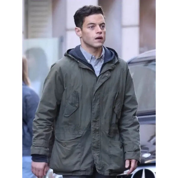 Rami Malek The Amateur Green Hooded Jacket