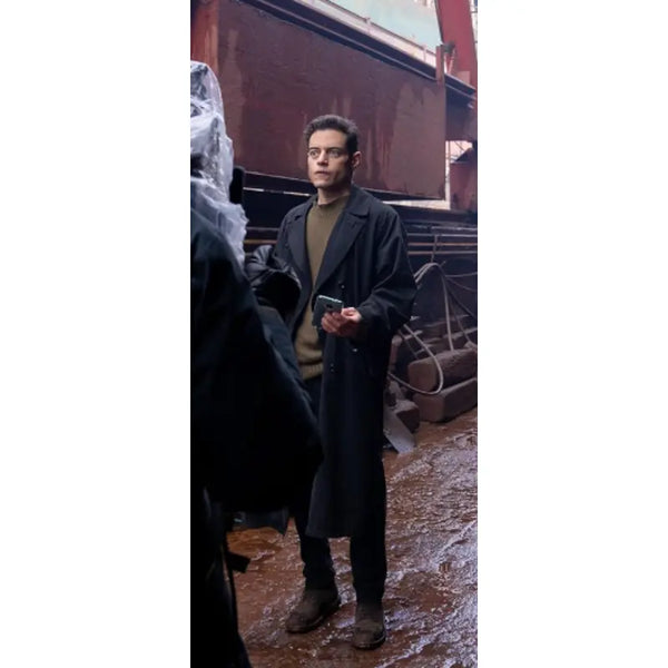 Rami Malek 2025 Movie The Amateur Black Coat