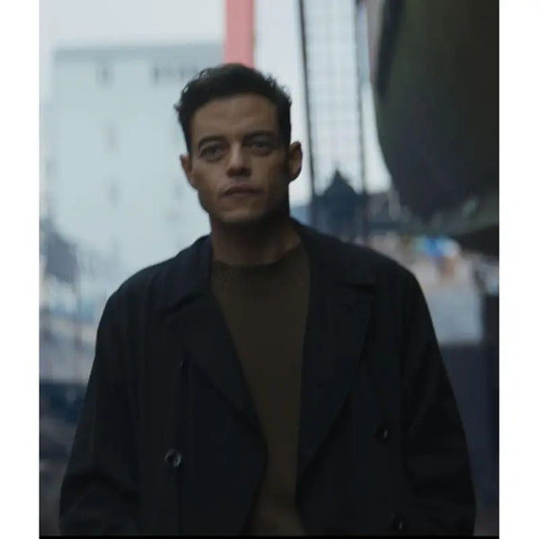 Rami Malek 2025 Movie The Amateur Black Coat