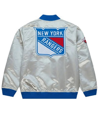 NY Rangers Team OG 2.0 Silver Satin Jacket