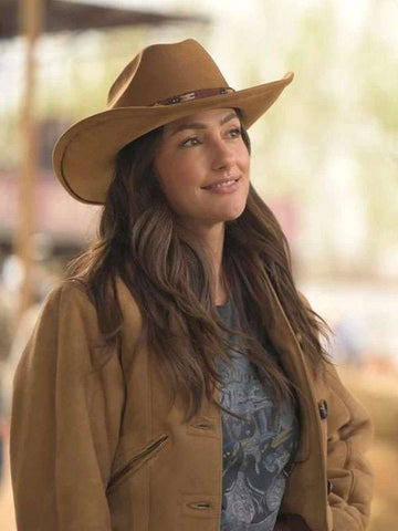 Minka Kelly Ransom Canyon Brown Leather Jacket