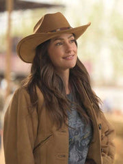 Minka Kelly Ransom Canyon Brown Leather Jacket