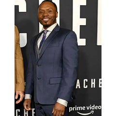 Malcolm Goodwin Reacher 2022 Blue Suit