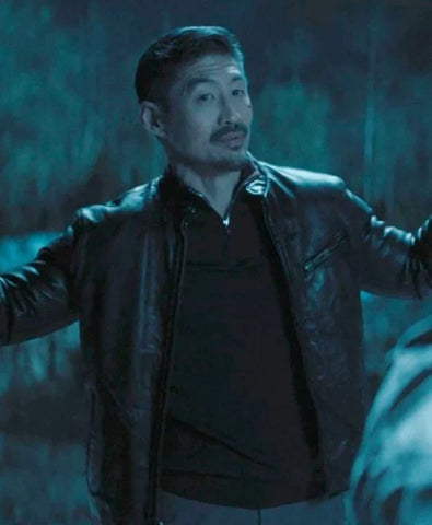 Reacher S03 Brian Tee Black Jacket