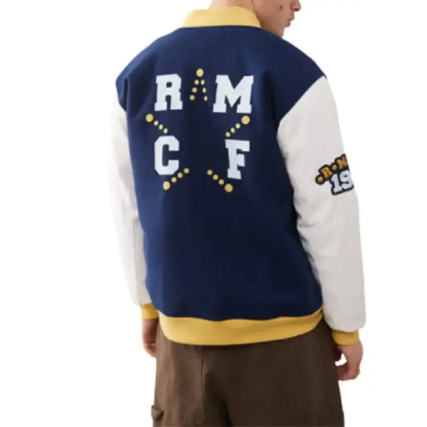 Real Madrid Blue Varsity Jacket