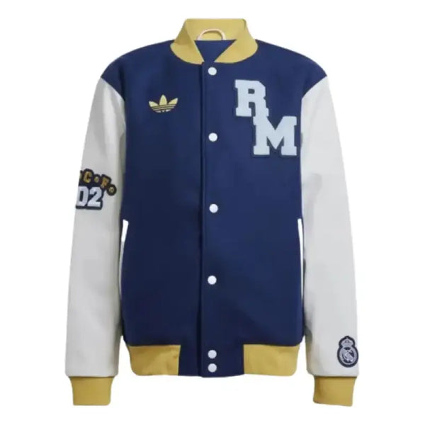 Real Madrid Blue Varsity Jacket