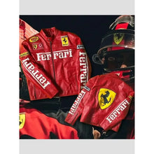 Ferrari Motorcycle Red Racing Jacket
