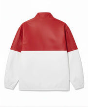 Two Tone Cafe Racer Leather Jacket