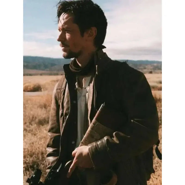 Red Plague 2025 Chad Sellers Brown Leather Jacket