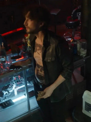 Richard Harmon Black Leather Jacket – Bloodlines Final Destination Style