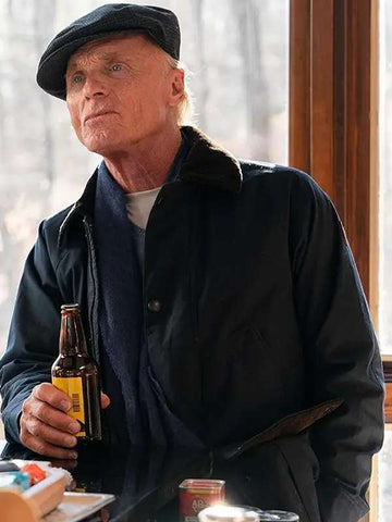 Ed Harris Riff Raff 2025 Black Long Jacket