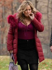 Jennifer Coolidge Riff Raff Red Puffer Jacket