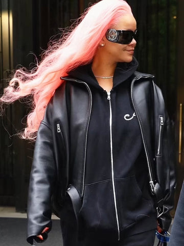Rihanna NYC Met Gala 2024 Black Jacket